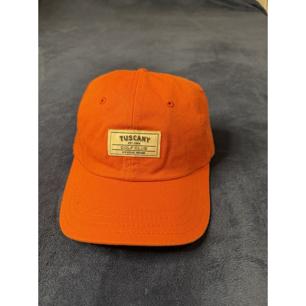 Pukka Tuscany Golf Club Las Vegas Baseball Hat Orange Adjustable Cap